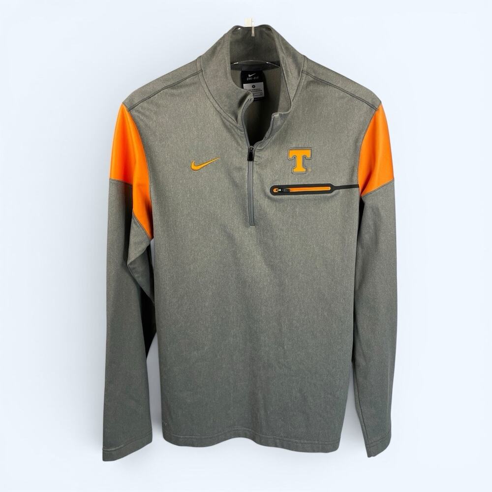 Nike Dri-fit Tennessee Volunteers Gray 1/2 zip Pullover Small